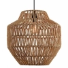Naturalna lampa wisząca 20236 papierowa bambus sznurkowa brązowy