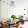 Glamour plafon natynkowy Vetro LP-2910/1C CH okrągły chrom