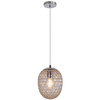 LAMPA wisząca LORA klasyczna OPRAWA szklany zwis chrom przezroczysty