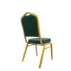 Krzesło do jadalni HEKATE zielone złote KH1501100391 wys. 93,5 cm tkaninowe