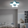 Plafon dziecięcy 408 LED 36W 3000-6500K gwiazda z pilotem niebieska