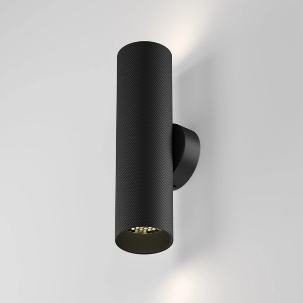 Lampa ścienna góra-dół Artisan C080WL-02-GU10-B na przedpokój czarny