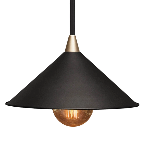 Ścienny kinkiet metalowy Merto 4019 Shilo loftowa stożek czarna