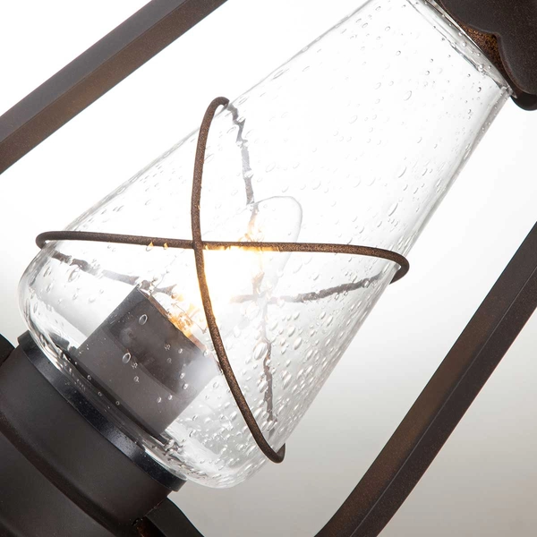 Cokołowa latarenka Miners MINERS-PED Elstead do ogrodu IP44 stary brąz