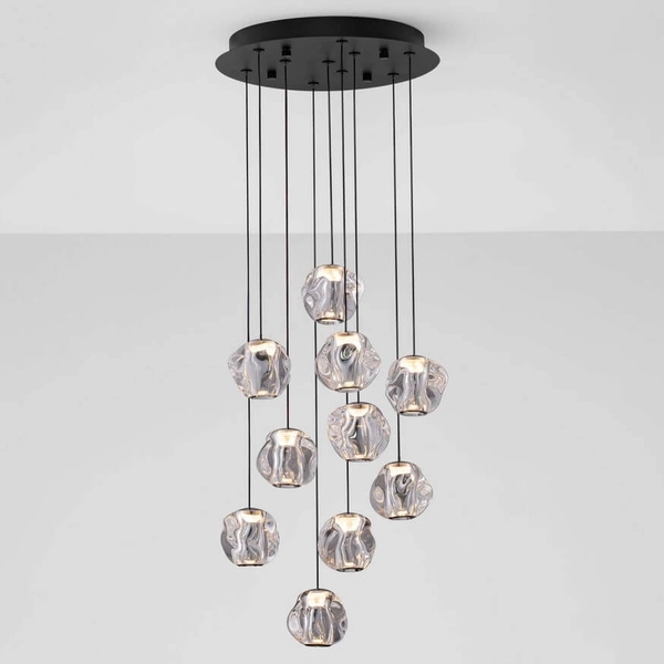 Wielopunktowa lampa wisząca CHEPEN LE44643 LED 48W 3000K czarny chrom