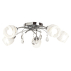 Lampa sufitowa z kryształkami Melissa 2622 Rabalux molekuły białe chrom