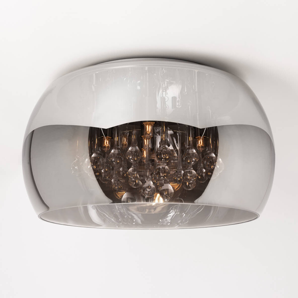 Lampa sufitowa CRYSTAL C0076-05L-F4FZ szklana glamour chrom przezroczysta