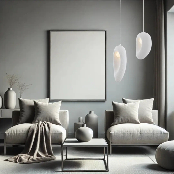 Lampa wisząca nad wyspę LONTIZA LE45334 z żywicy kula biała
