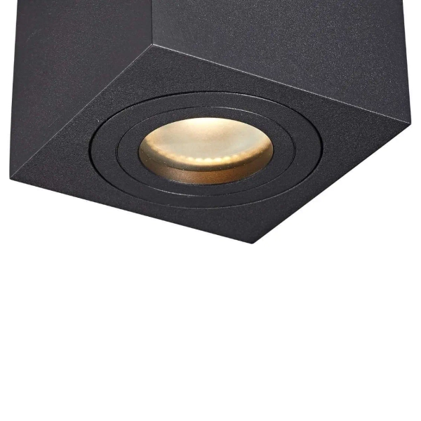 Sufitowa lampa QUARDIP SL ACGU10-161 spot kostka łazienkowa IP44 czarna