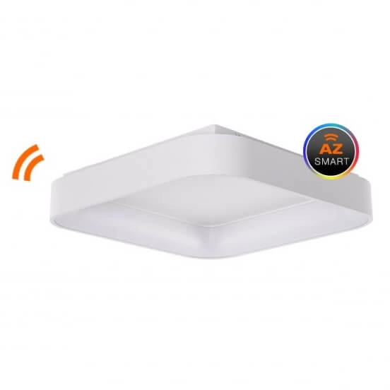 Sufitowa lampa smart Solvent LED 42W do holu czarna z wifi