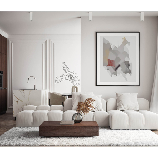 Lampa metalowa sufitowa Ander CLN-28394-M-WH Italux słupek biała