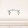 Regulowana LAMPA sufitowa SOLANGE 5046 Rabalux metalowa OPRAWA plafon LED 12W 3000K reflektorki tuby białe złote