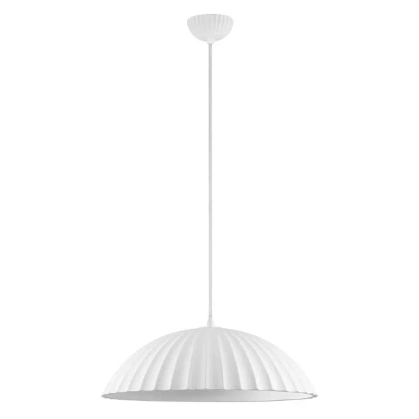 Betonowa lampa wisząca nad stół GIRONTO LE45302 do jadalni biała