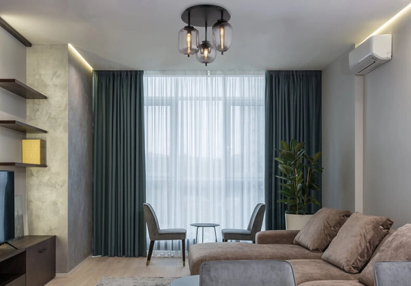 Lampa sufitowa Blacky 15345-3D ze szkła czarna przydymiona