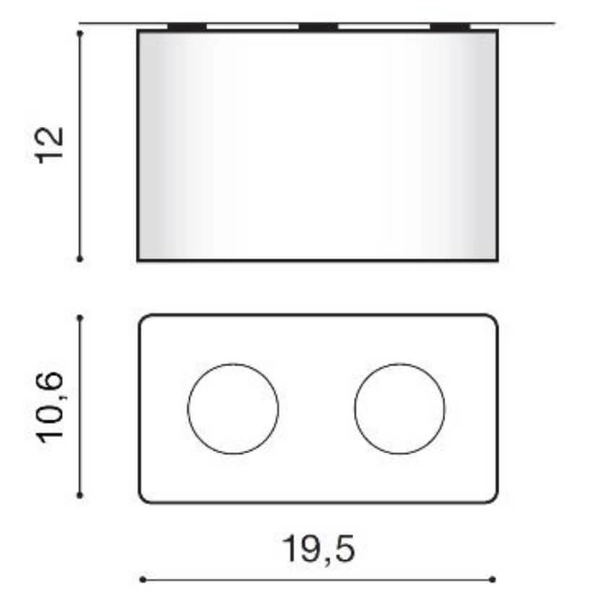 Natynkowa lampa sufitowa Nino AZ0737 Azzardo prostokątna biała srebrna