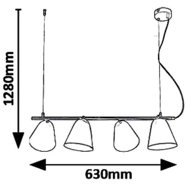 Industrialna lampa wisząca Alder 5377 Rabalux jadalniana metalowa czarna