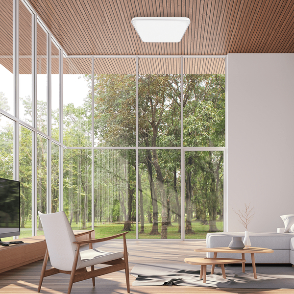 Minimalistyczna lampa sufitowa Fabio LED 35W 4000K biała do salonu