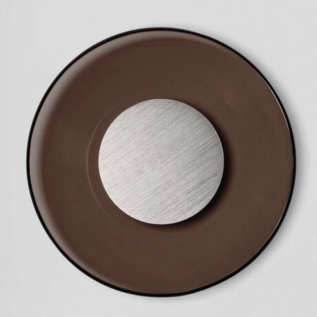 Naścienna lampa HUANUCO LE44841 LED 17W 3000K moneta szara brązowa