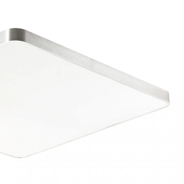 Srebrny plafon pokojowy Sierra LED 20W 4000K sufitowa lampa srebrna