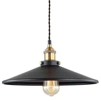 LAMPA wisząca VERDA MDM-3458/1M BK+GD Italux metalowa OPRAWA industrialna zwis loft czarny