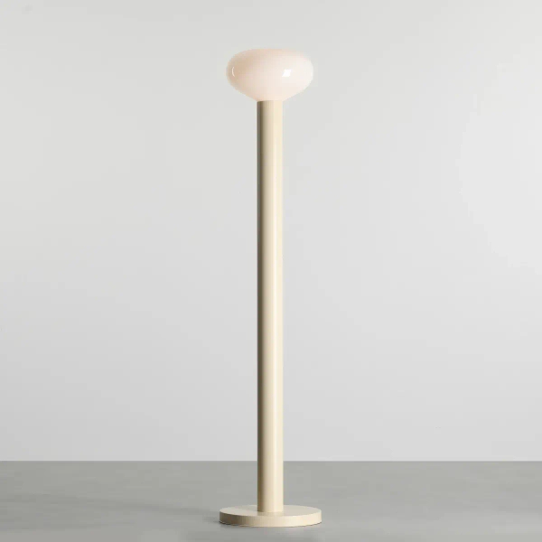 Owalna lampa stojąca Flo Floor Cream 7000A9_M kremowa
