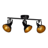 Sufitowa lampa z regulacją Retro ABR-RRO-C-3XE14 Abruzzo czarny złoty