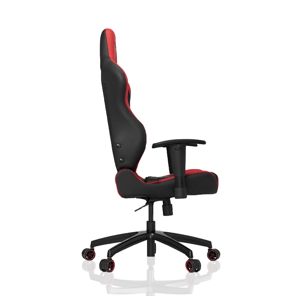 Gamingowy fotel regulowany S-line z ekoskóry czerwony czarny