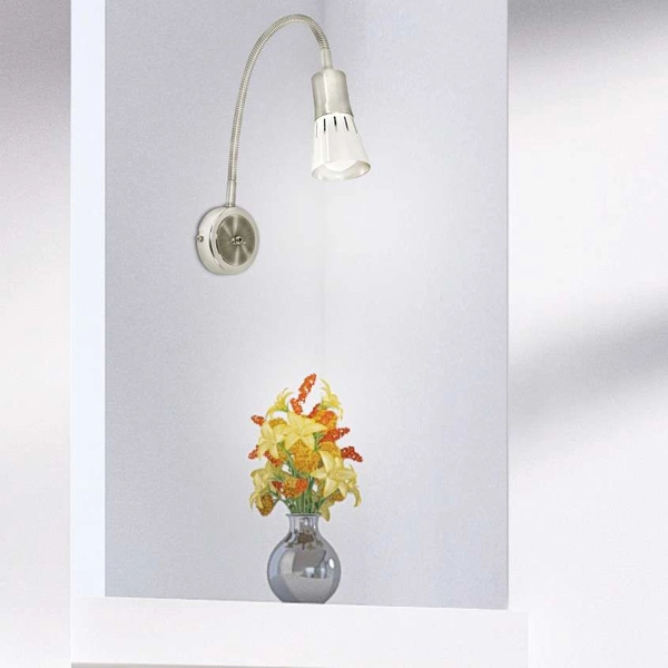 Kinkiet ścienny ARENA 91-94776 regulowana do czytania satyna chrom