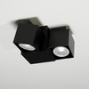 Natynkowa LAMPA sufitowa BIZEN 2211 Shilo metalowa OPRAWA reflektorowa kostki czarne
