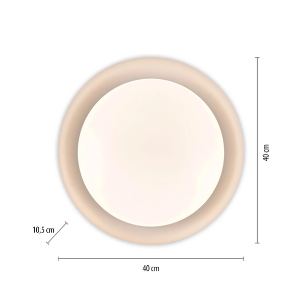 Okrągły plafon Osko 14215-16 Just Light LED 27,5W 2700-5000K biały