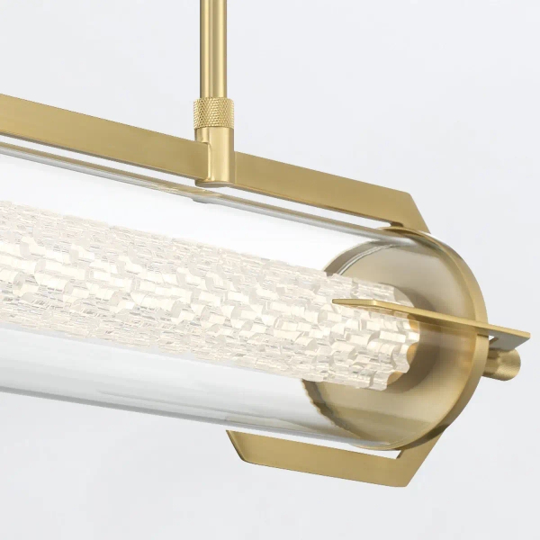Wisząca lampa szklana tuba Espada QN-ESPADA-LP-BG LED 38W 3000K złoty