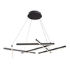 LAMPA wisząca LINE MOD016PL-L75B Maytoni metalowa OPRAWA zwis LED 3000K listwy czarne