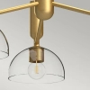 Modernistyczna wisząca lampa Jude ALM-JUDE3-GD-CL szklana złota