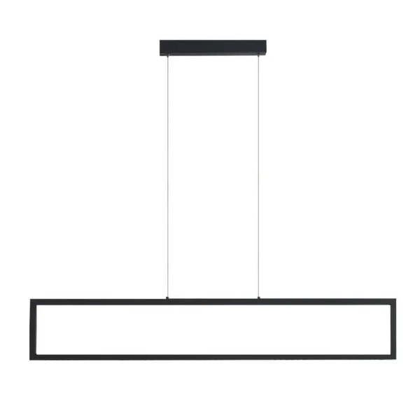 Prostokątna lampa wisząca FADA AZ6533 LED 36W 3000K metalowa czarna