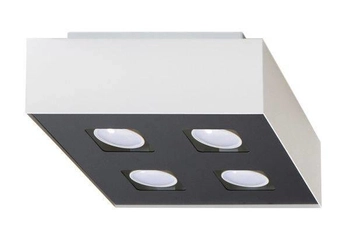 Downlight LAMPA sufitowa SL.0069 metalowa OPRAWA kwadratowa biała
