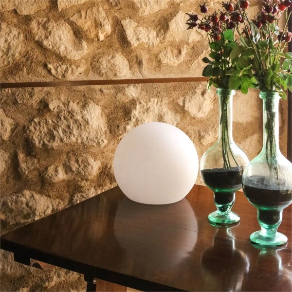 Lampa stojąca ogrodowa kula BULY 3121 LED 3W 2700K IP65 biała