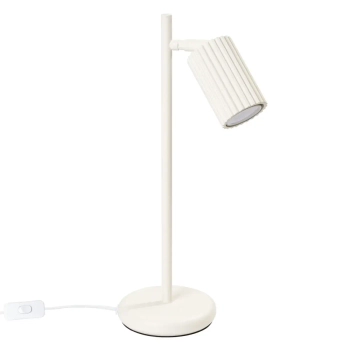 Gabinetowa lampa nocna KARBON SL.1605 z wtyczką ryflowana beżowa