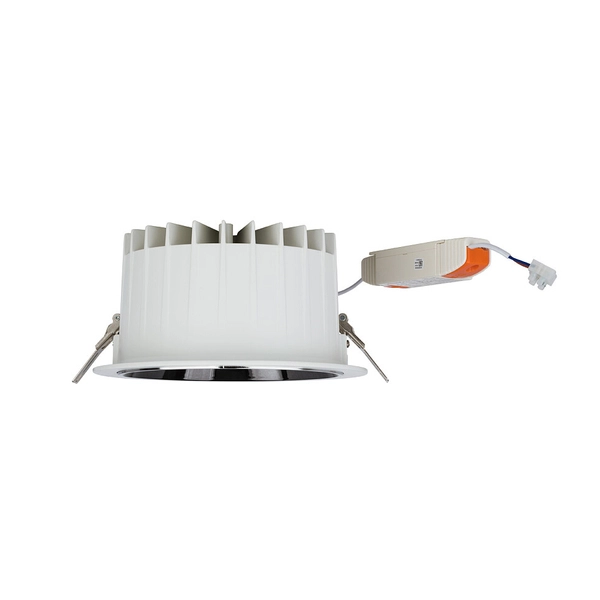 Łazienkowa LAMPA sufitowa KEA 8767 Nowodvorski okrągła OPRAWA wpust LED 40W 4000K metalowy IP44 biały