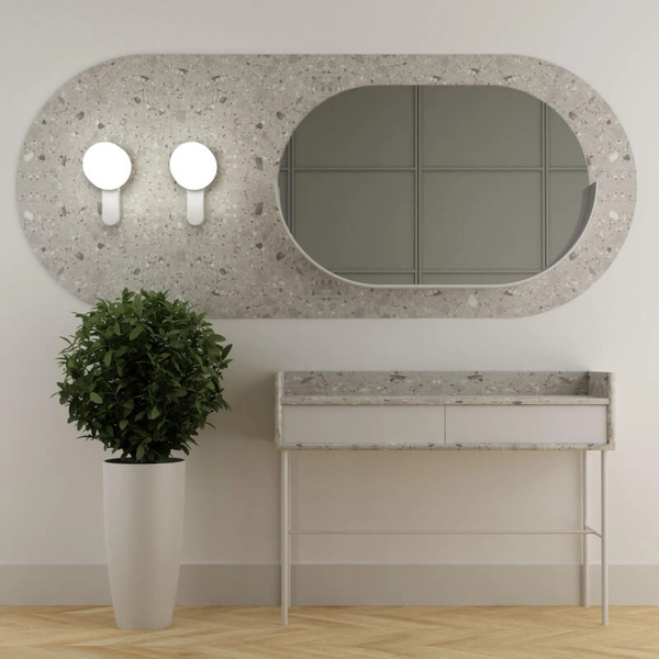 Ścienny kinkiet nad łóżko Kuul KLD11000 okrągły szklany biały