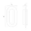 Naścienna lampa TRAVERTINO złota W0478 1xLED 10W 3000K IP44 trawertyn