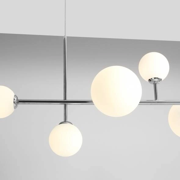 Nowoczesna lampa wisząca DIONE 1092K4 Aldex 6-punktowa chrom
