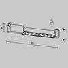 Szynowa lampa sufitowa Points TR010-1-10W3K-M-W-DE 10W 3000K ścieżka świetlna 1-faz biały
