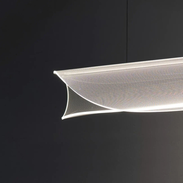Designerska lampa wisząca do jadalni DRAGONFLY LED 35W 3000K AZ6791 transparentna