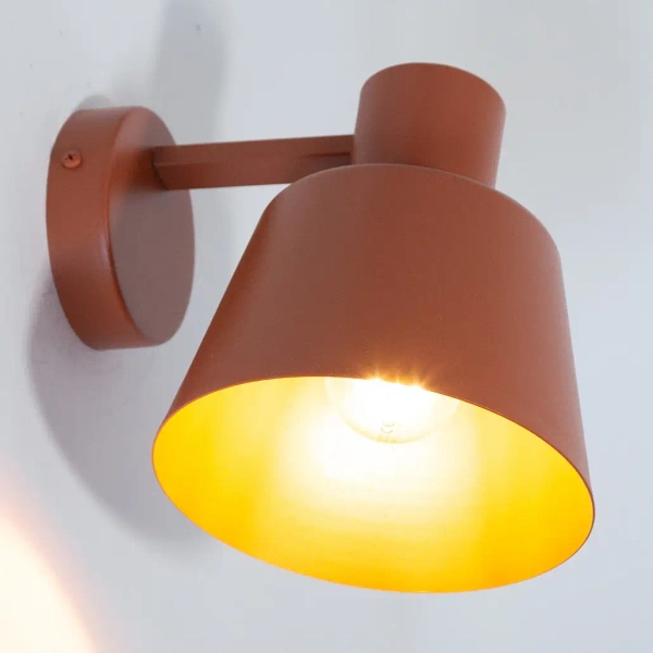 Naścienna lampa do przedpokoju Dunka 41137 metalowa ceglana