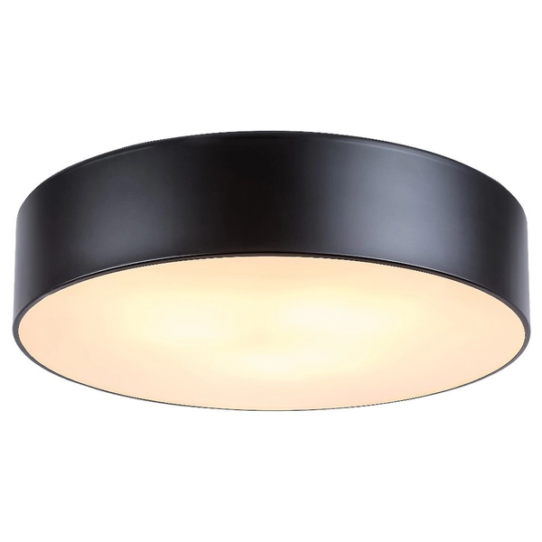 Salonowa LAMPA sufitowa RENATA 5081 Rabalux okrągły plafon metalowy do sypialni czarny