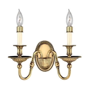 Sypialniana lampa na ściane Cambridge HK-CAMBRIDGE2 Hinkley mosiądz