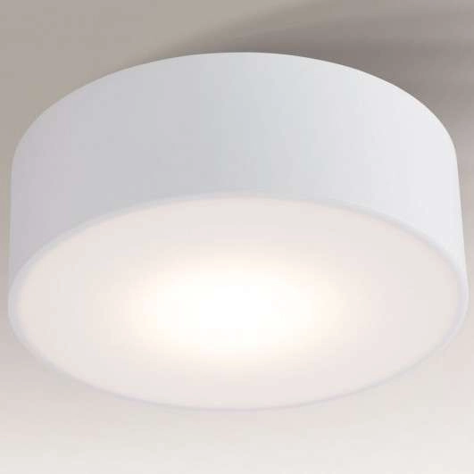 Plafon LAMPA sufitowa ZAMA 7736 Shilo metalowa OPRAWA do łazienki LED 16W 3000K okrągła IP44 biała