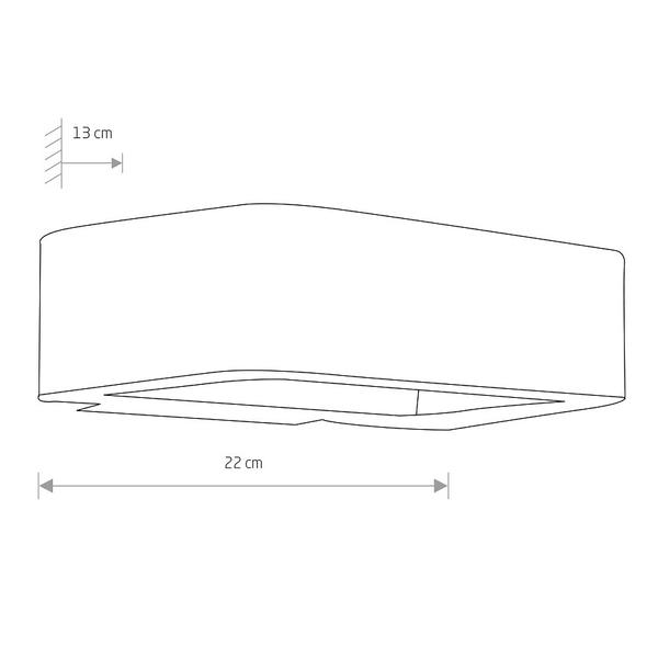 Zewnętrzna lampa ścienna MUNO 6776 LED 6W 3000K kinkiet grafitowy
