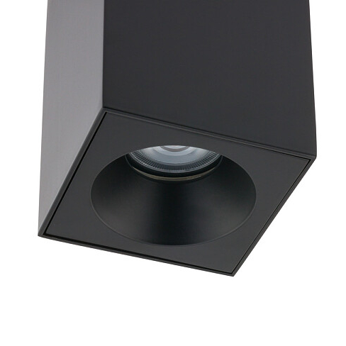 Nowoczesna lampa downlight BRAVO 8365 czarny spot prostokątny