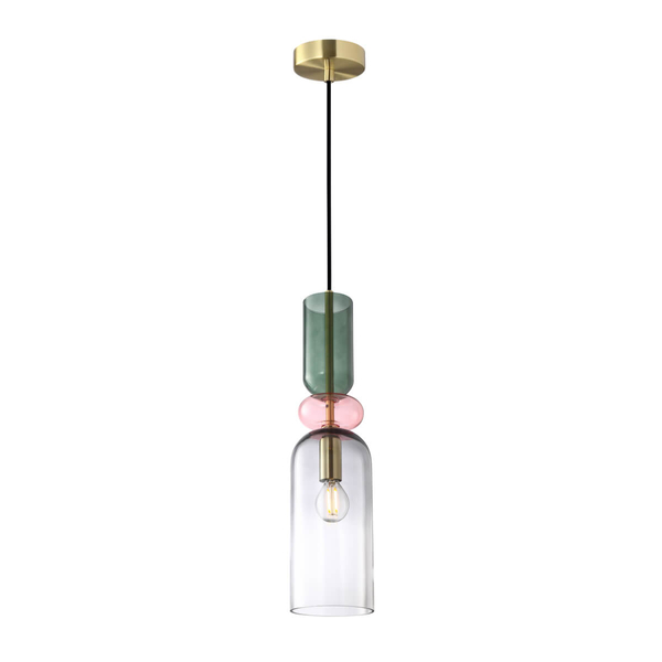Lampa wisząca do jadalni Manso PND-37462D-MC-GD Italux multikolor